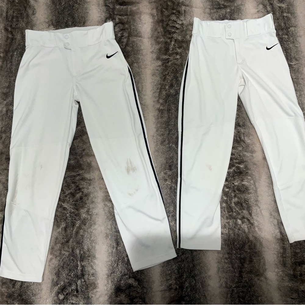Nike Kids White Baseball pants